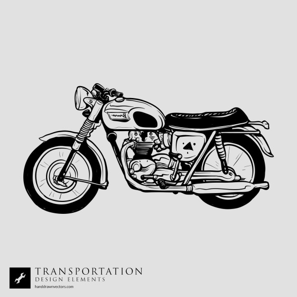 Motorcycle Transportation Vector