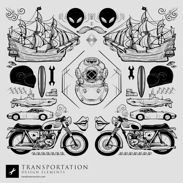 Transportation Collection Vector