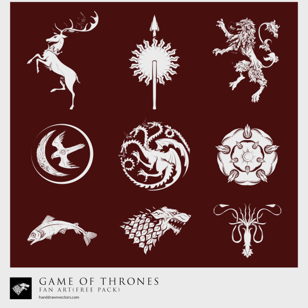Game-of-Thrones Sigil Collection Vector